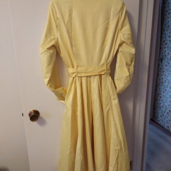 Collectif Korrina Yellow Swing Coat M. NWOT - Picture 7 of 13